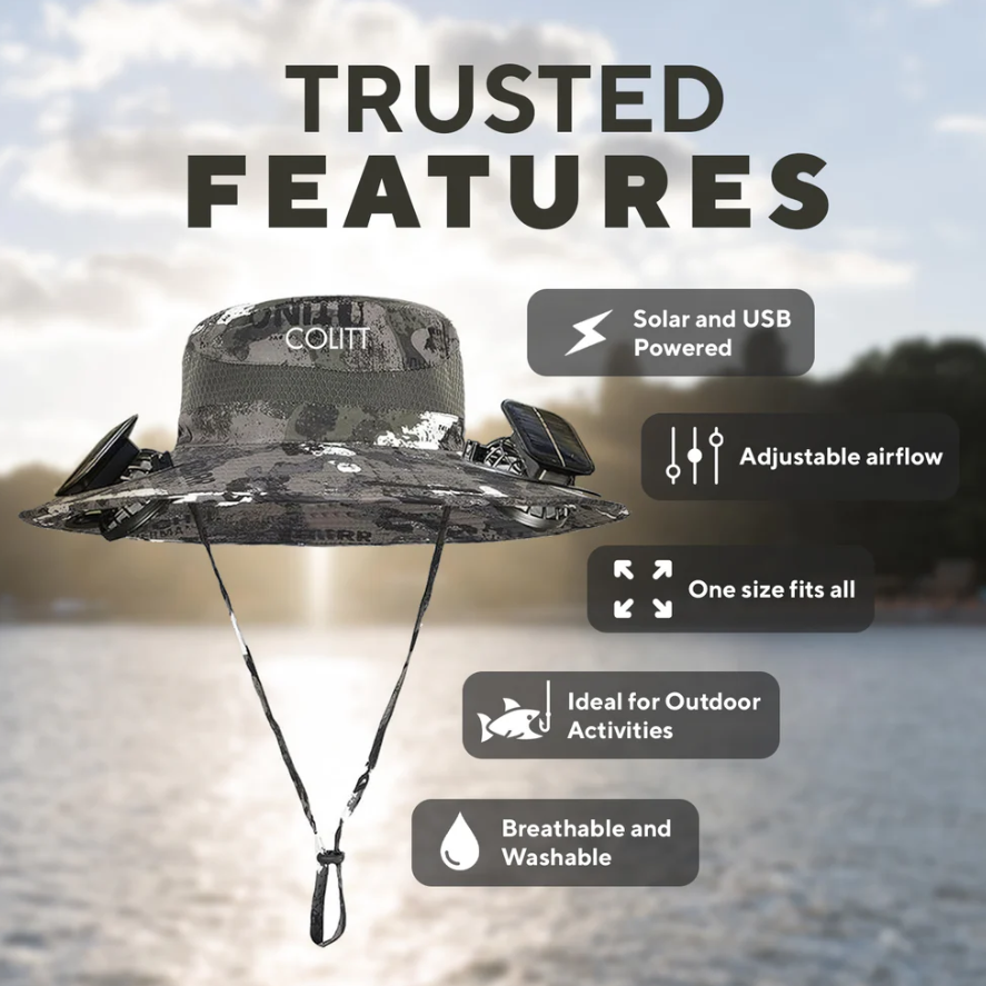 Fishing Hat With Built In Fan