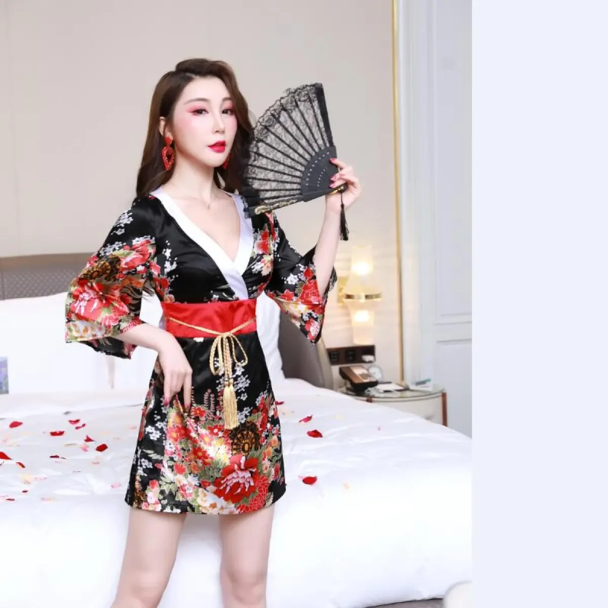 Black Kimono Dress Plus Size