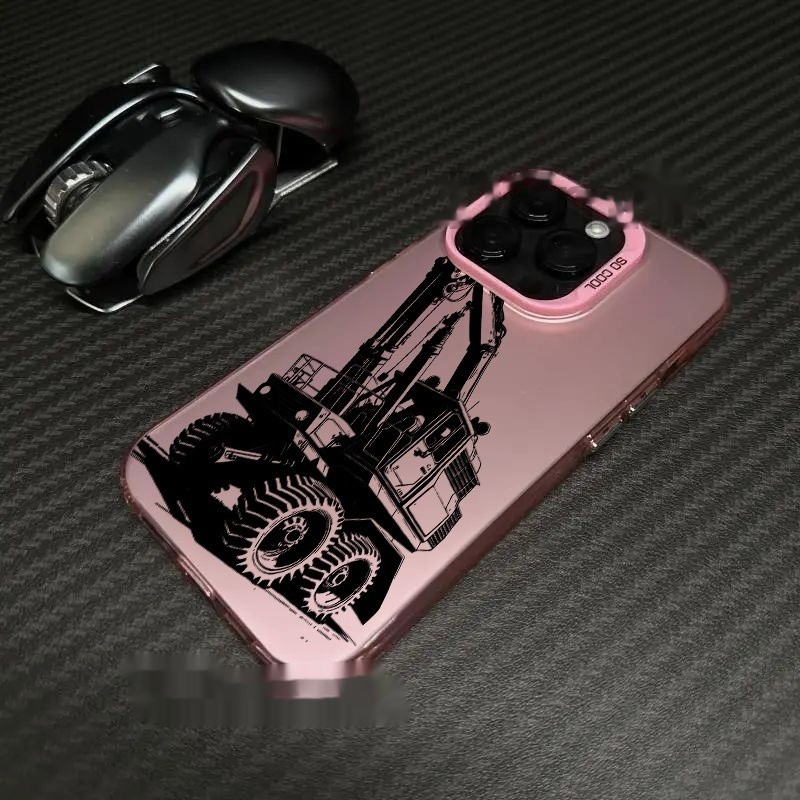 Excavator IPhone16Pro Phone Case Laser
