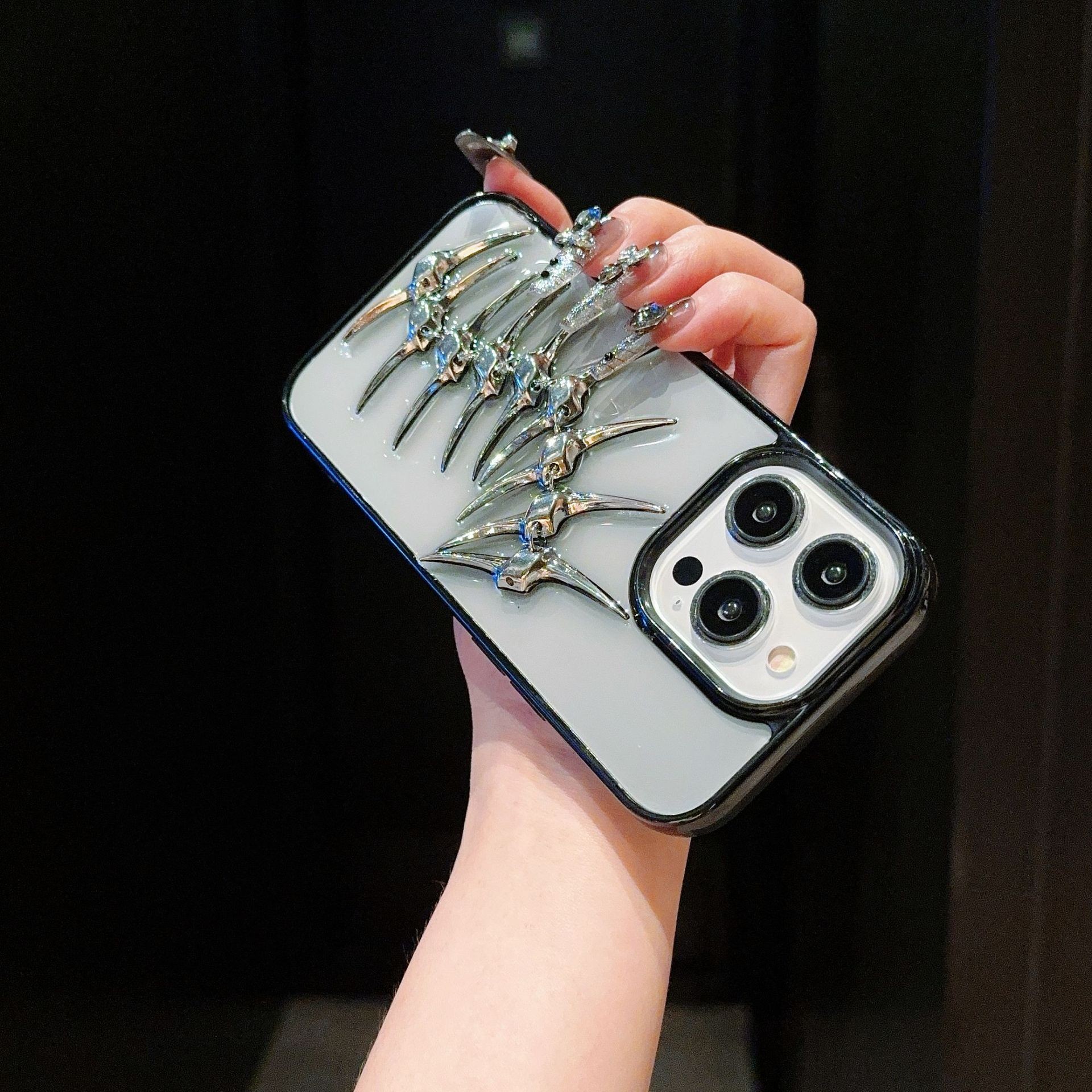 Fishbone Applicable To IPhone15promax14 Phone Case Epoxy