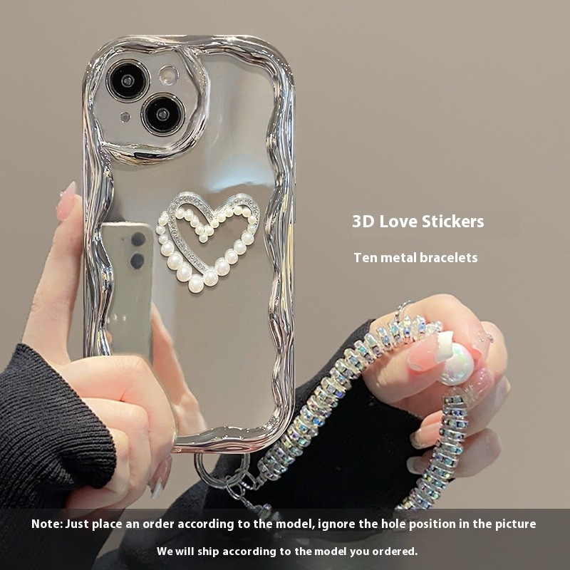 Suitable For 15 Phone Case IPhone14promax Three-dimensional Pearls