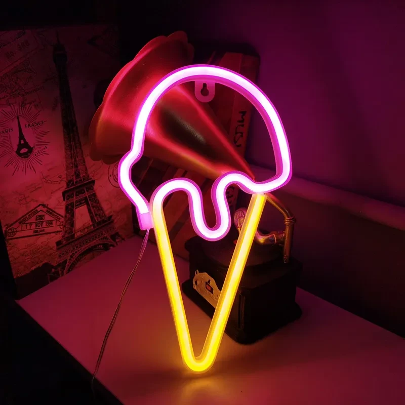 ice cream neon