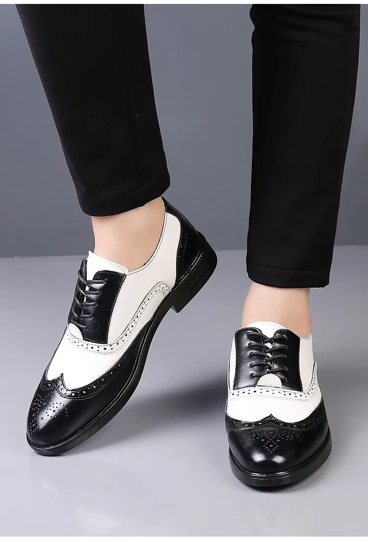 Business Formal Wear Casual Carved Men's Leather Shoes