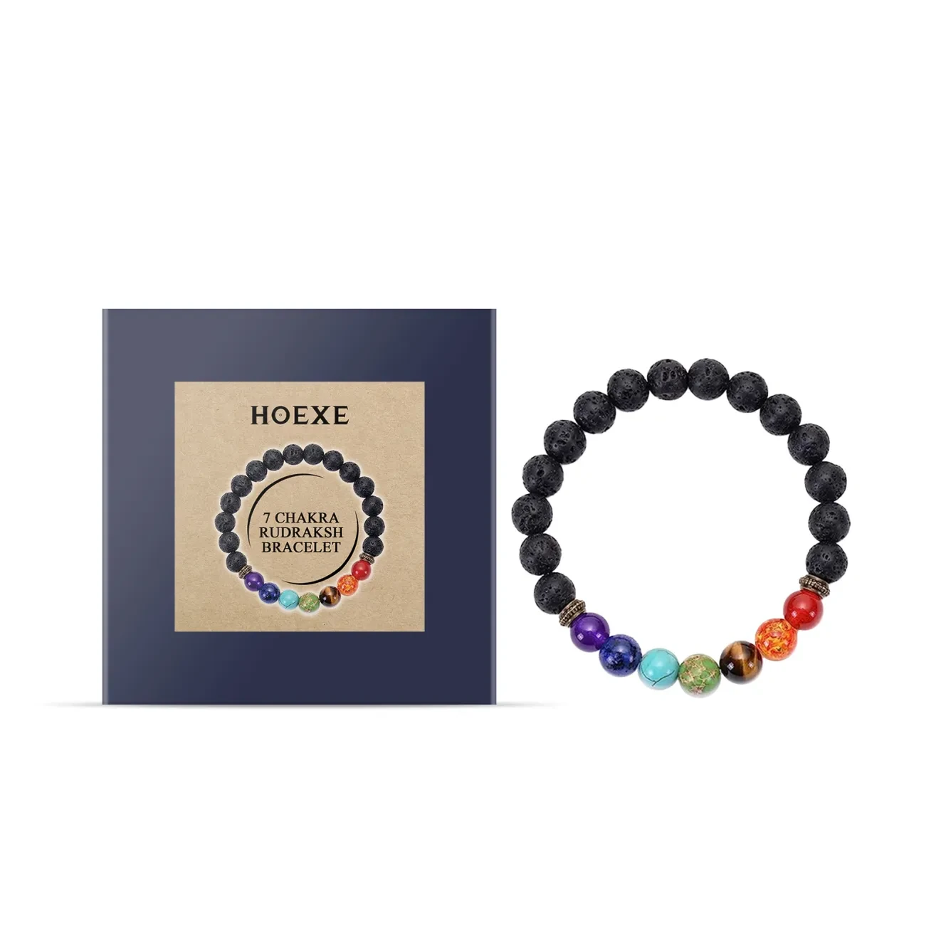 Hoexe Colorful Volcanic Stone Bracelet