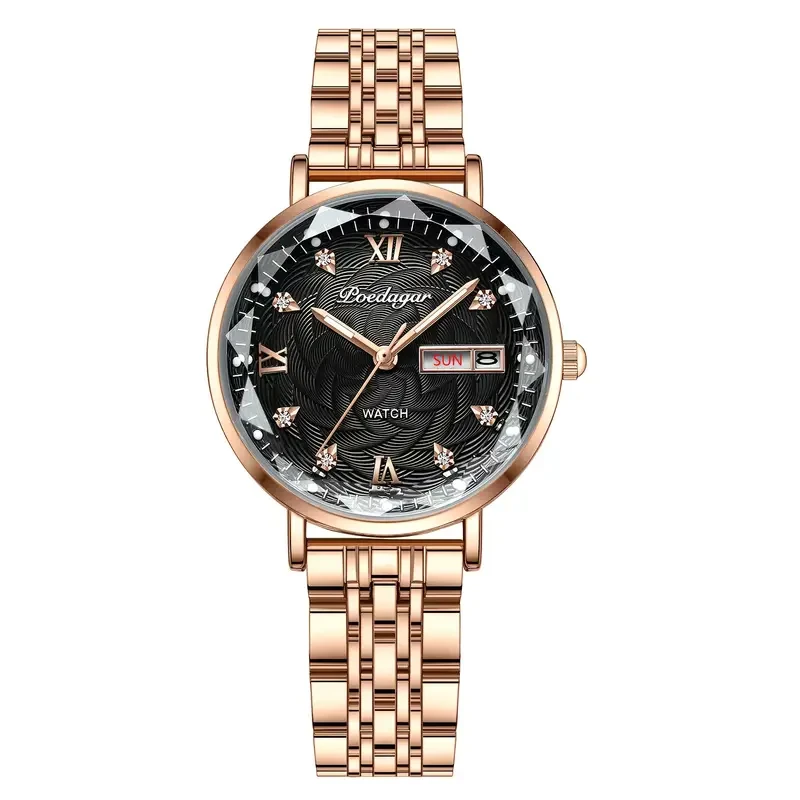 POEDAGAR Womens Luxury Quartz Watch