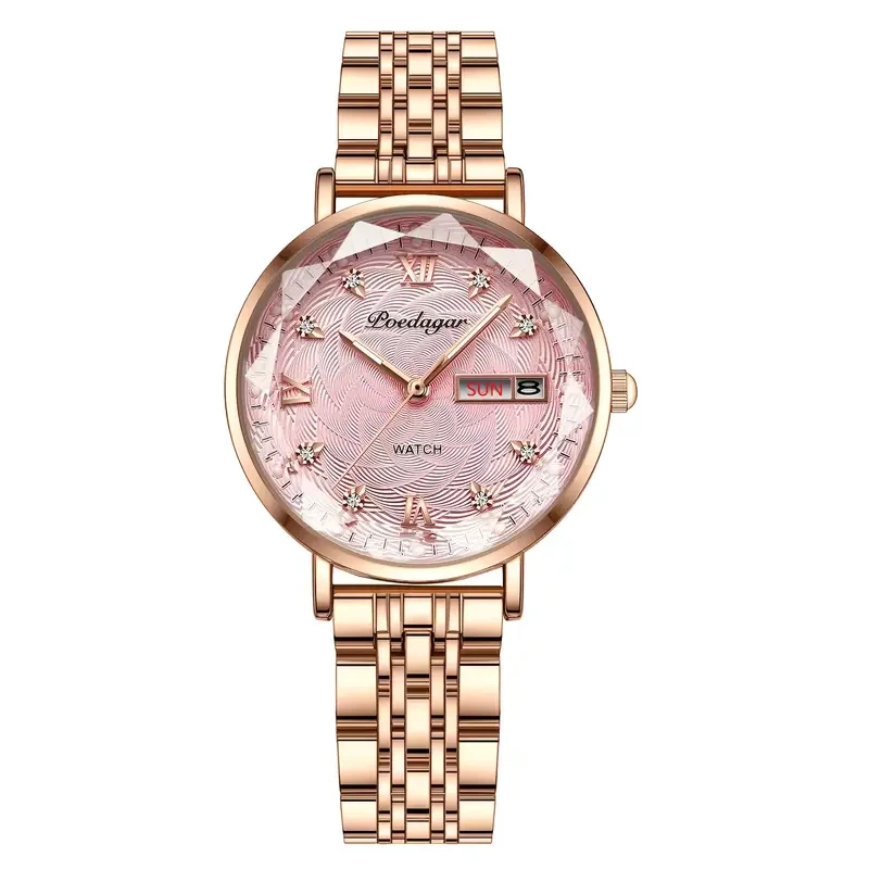 POEDAGAR Womens Luxury Quartz Watch