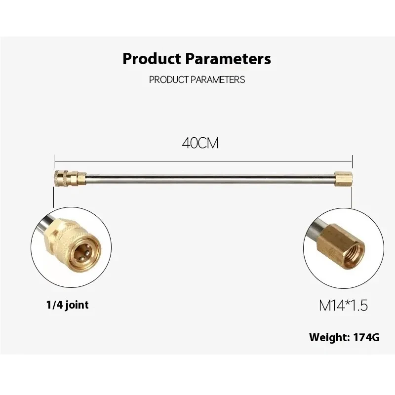 High-pressure Washing Machine Water Gun 7-piece Combination Accessories