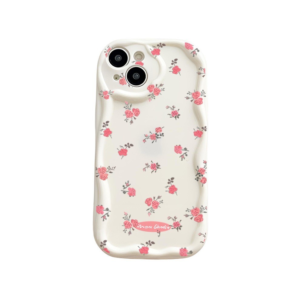 Rose Red Floral Pattern Applicable To 16promax Phone Case