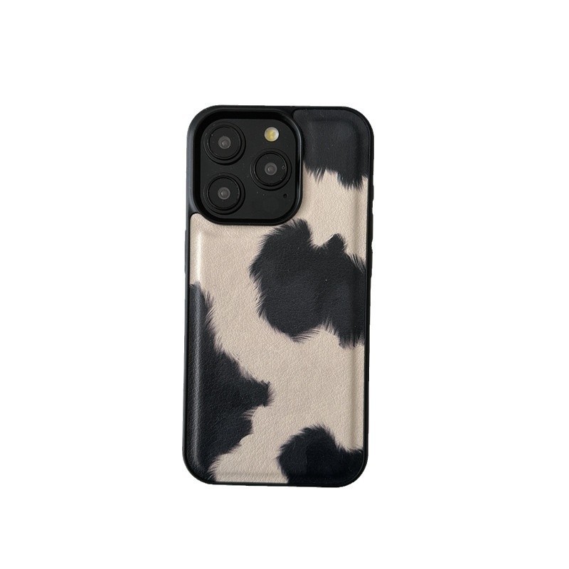 Black And White Animal Pattern Phone Case All-inclusive Drop-resistant