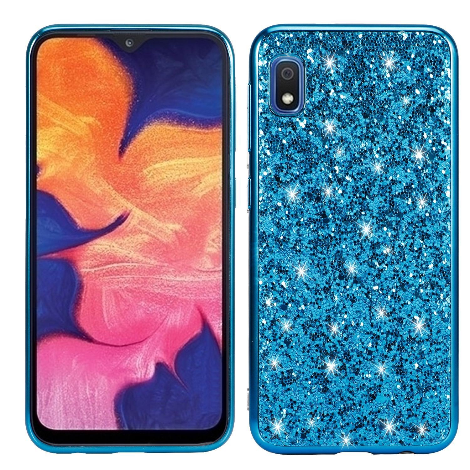 Suitable For S20 Plus Glitter Paste Leather Phone Case