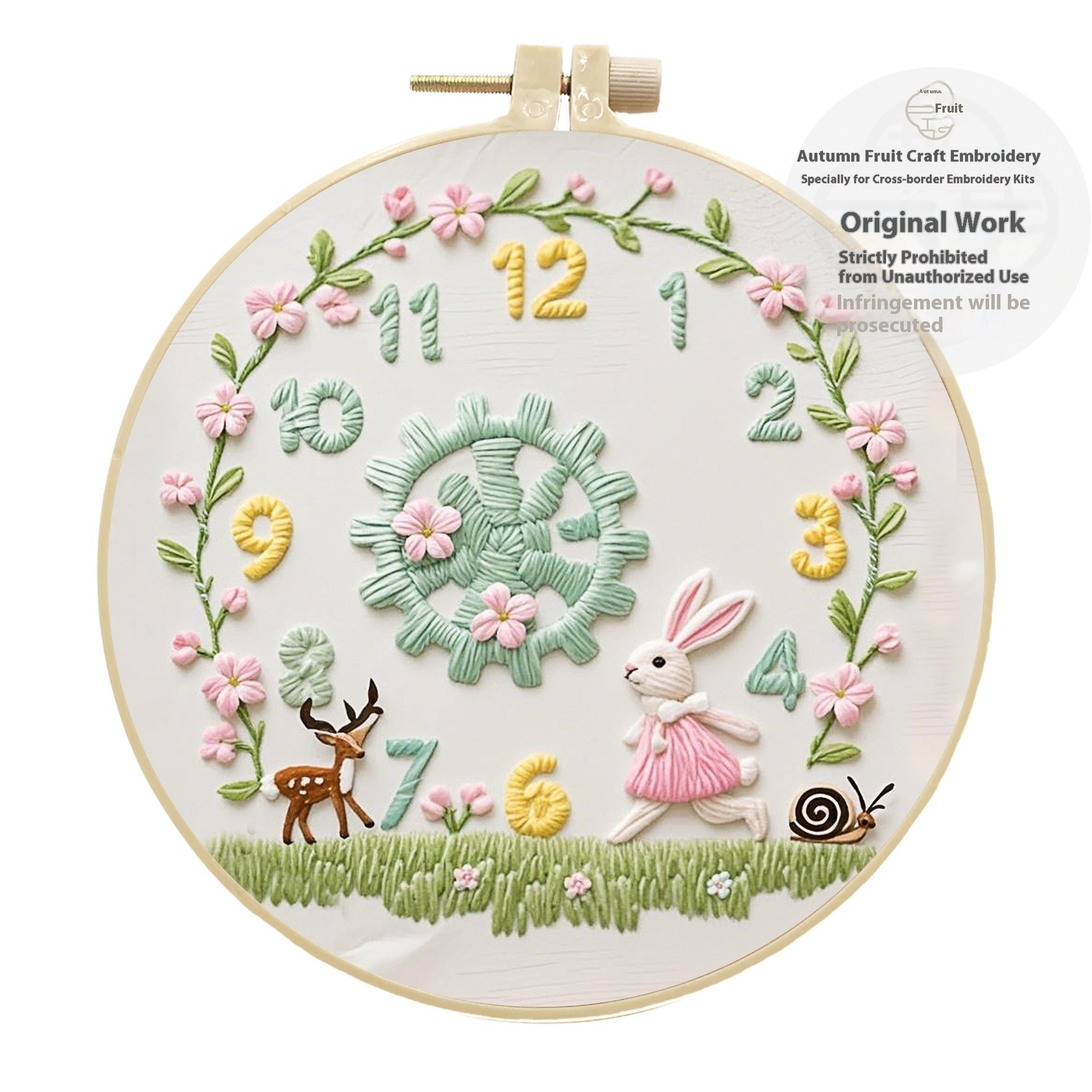 Clock Decoration Embroidery Diy Creative Simple Handmade Kit Material Package