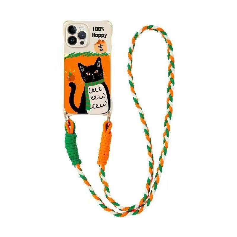 Scarf Cat Suitable For Crossbody Phone Lanyard Phone Case