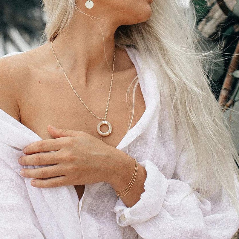 Adjustable Multi-layer Stacked Metal Beads Bracelet