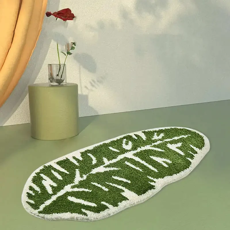 Leaf Bedroom Bedside Blanket Bathroom Anti-slip Floor Mat