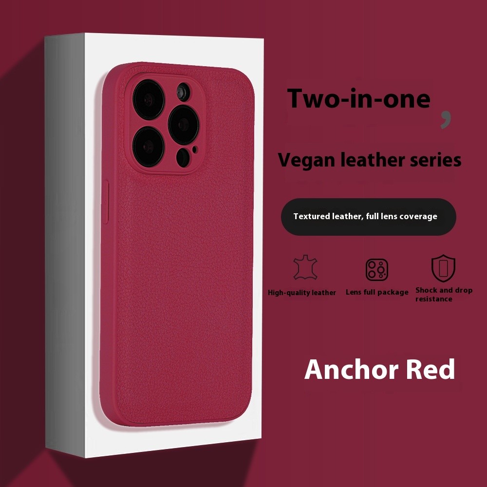 Suitable For 16pm Lychee Pattern Phone Case Niche Advanced Sense