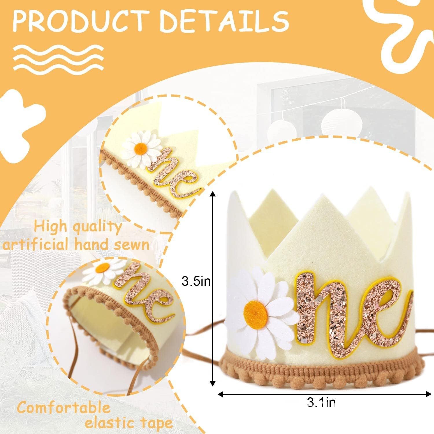 Children's Birthday Little Daisy Crown Decoration Birthday Border Crown Hat