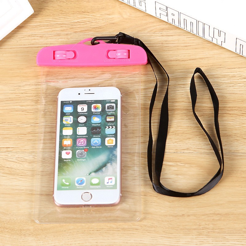 Luminous Mobile Phone Bag Sealed Transparent Beach Swimming Cellphone Waterproof Cover
