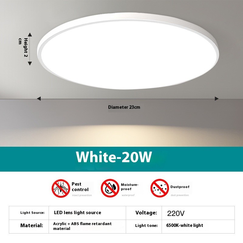 Household Led Ceiling Ultra-thin Round Room Light