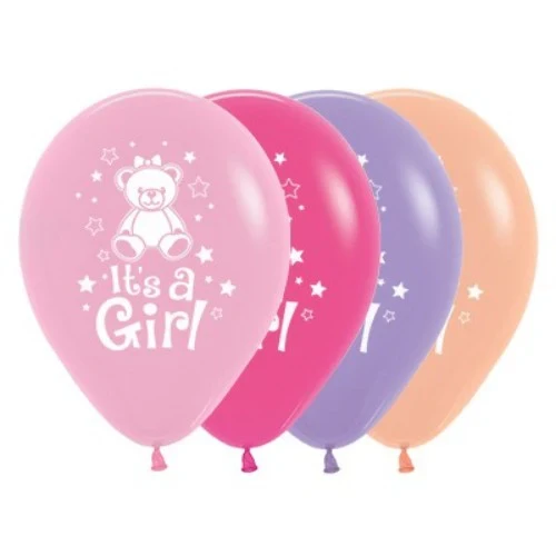 30cm It's A Girl Teddy Fashion Assortment - Pack of 25