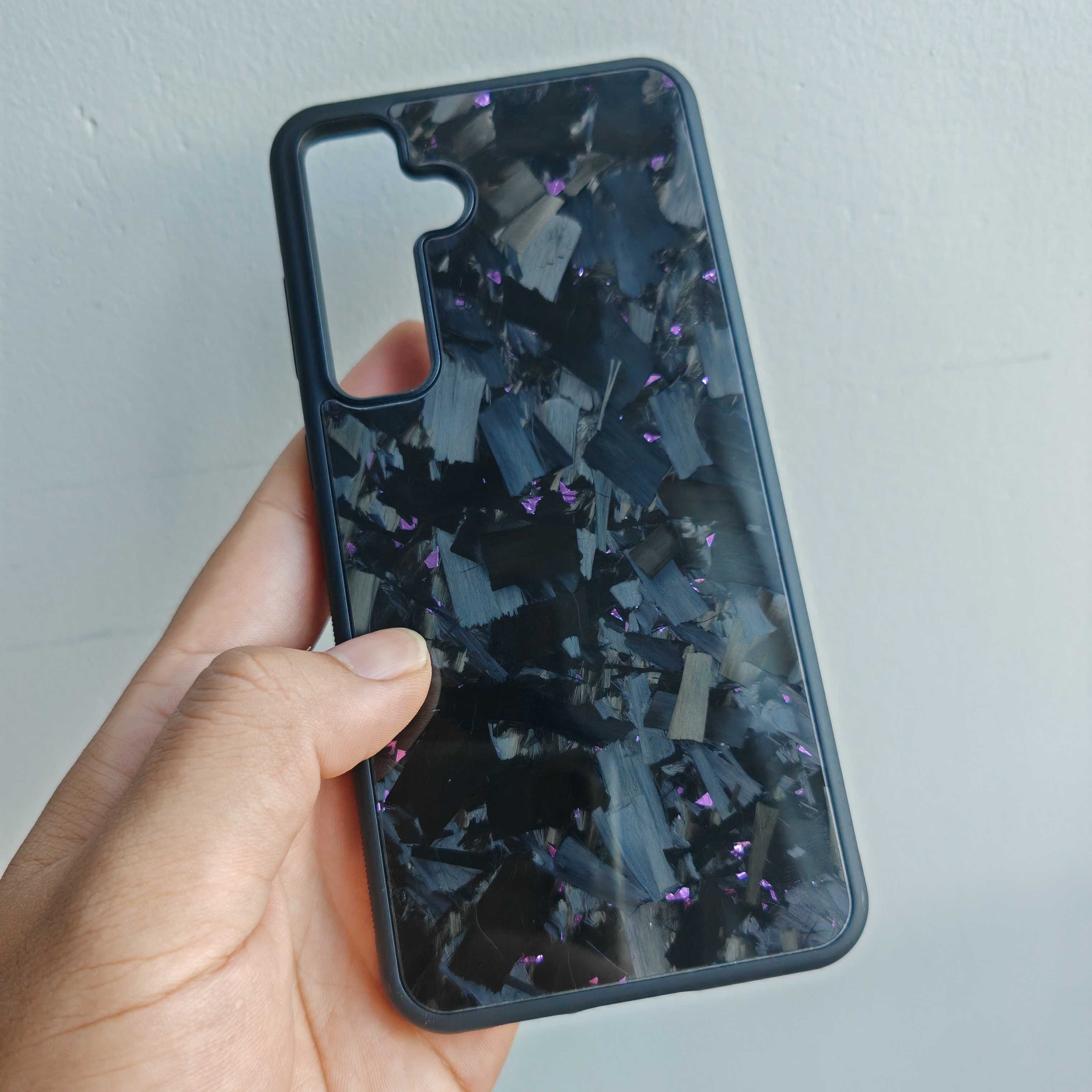 Magnetic Forged Carbon Fiber Shell Phone Case Protective Sleeve