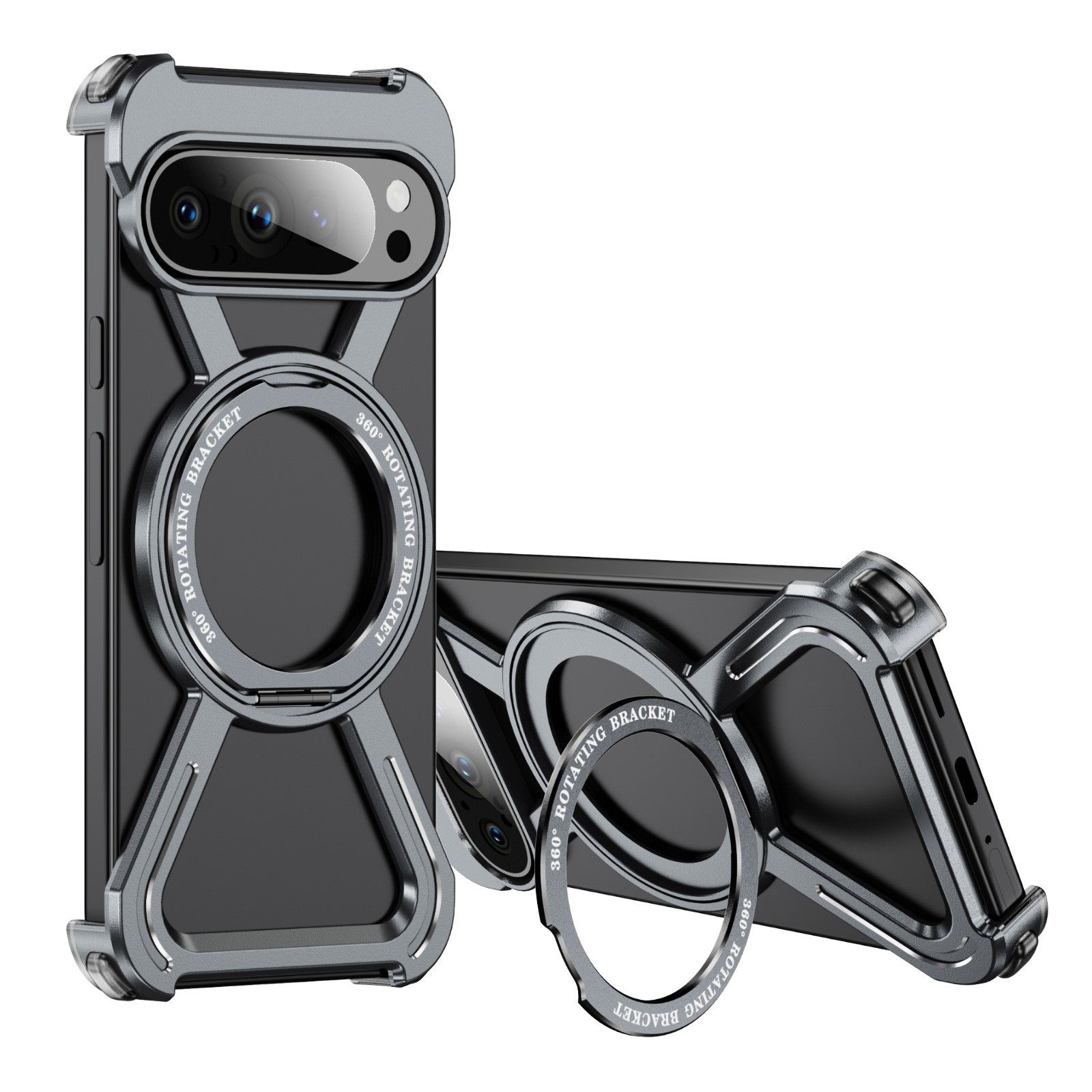 Fashion Personality Magnetic Rotating Bracket Phone Case