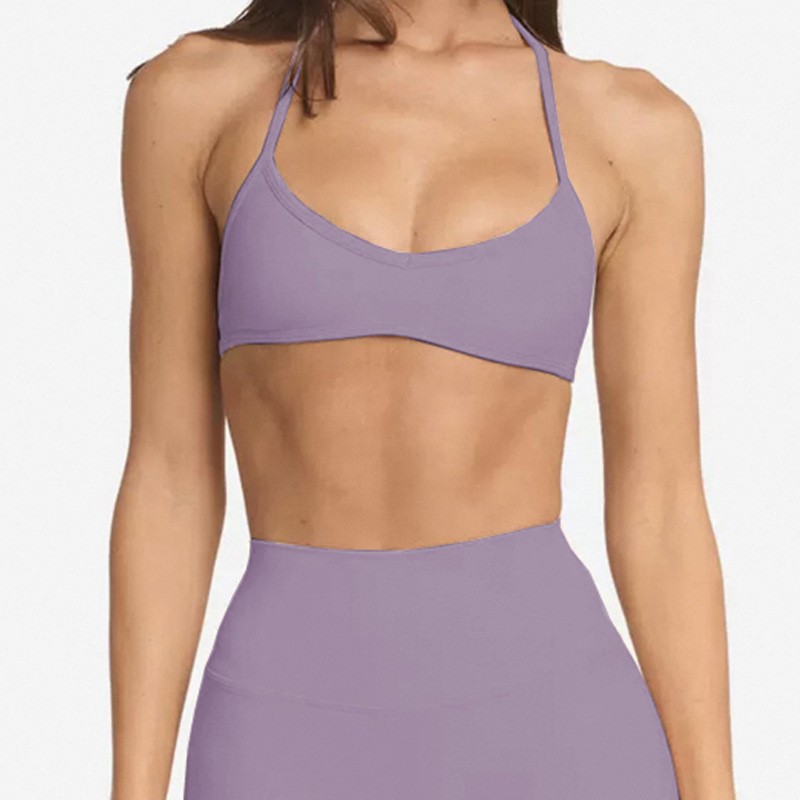 Yoga Vest Female With Chest Pad Sports Workout Bra