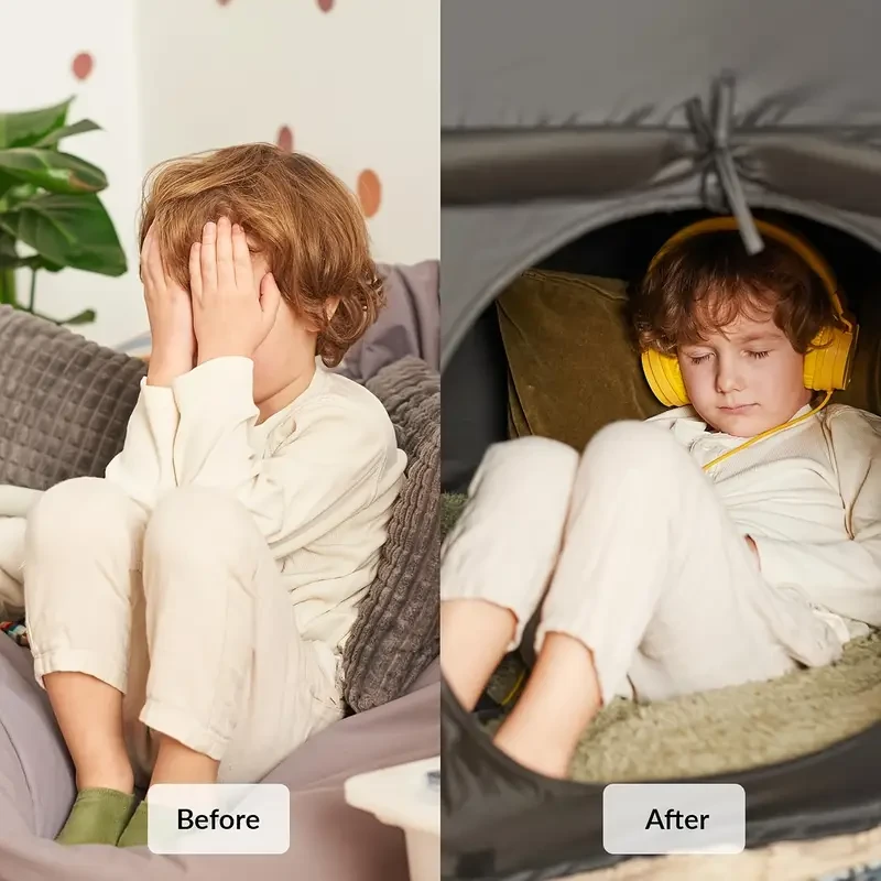 Sensory Tent with Quick-Pop Setup & Heavy-Duty Blackout Design