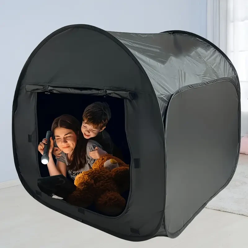 Sensory Tent with Quick-Pop Setup & Heavy-Duty Blackout Design
