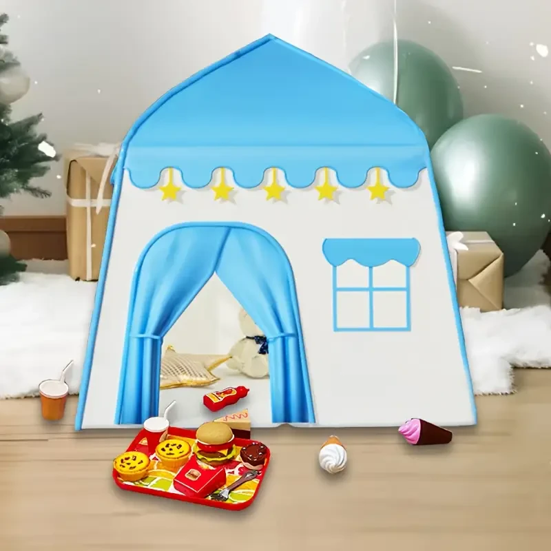 Blue Little Star Princess Tent