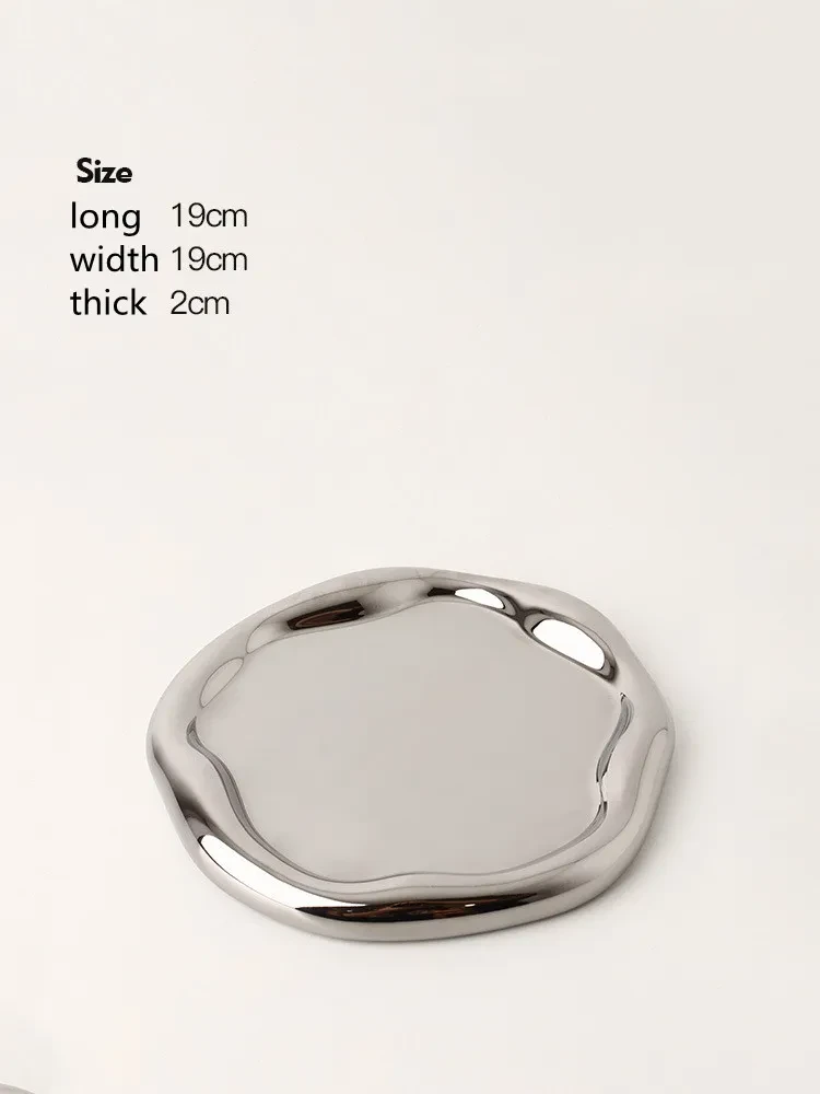 Round Silver Tray