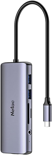Netac WF15 11-in-1 type-C Expansion Hub HDMI RJ45 VGA 4xUSB SD