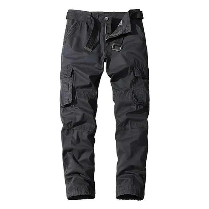 Casual Straight Multi-Pocket Cargo Pants (BELT EXCLUDED)