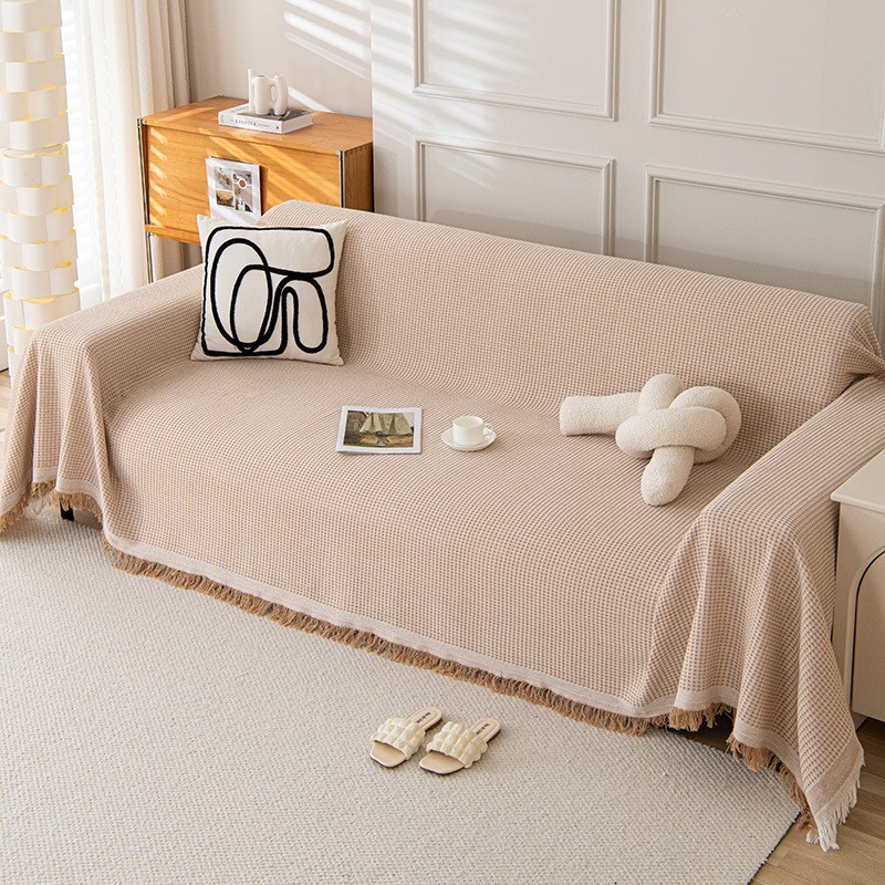 Sofa Towel Full Cover Cloth Ins Cream Style Cotton Yarn Camping Rugs Sofa Cushion Cover Towel
