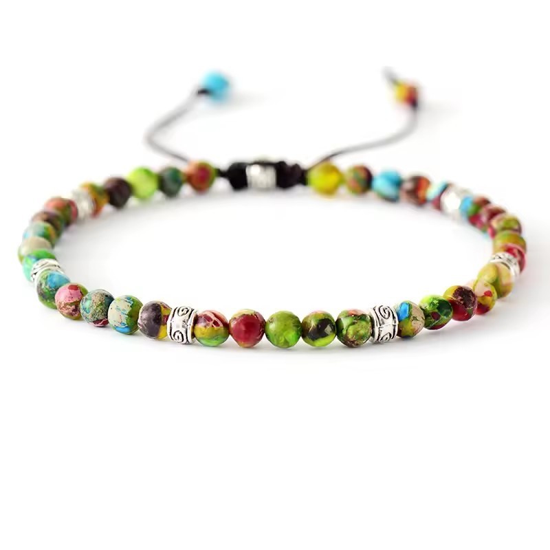 Fashion Mixed Color Woven Adjustable Bracelet