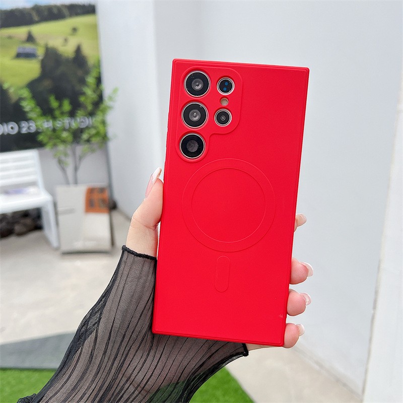 S23ultra Magnetic Phone Case Fine Hole