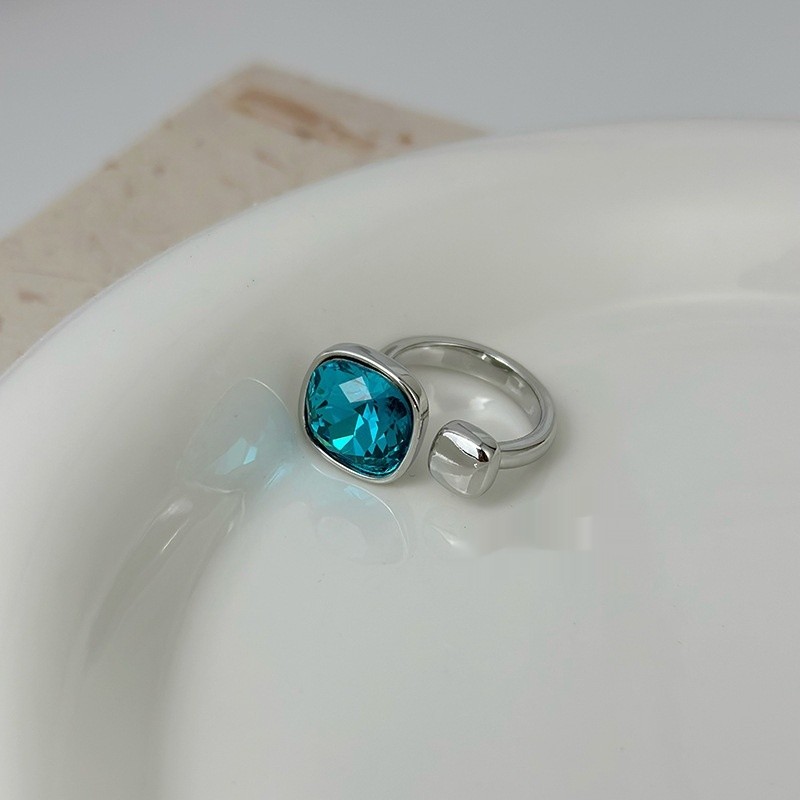 Blue Gemstone Fashionable Index Finger Ring