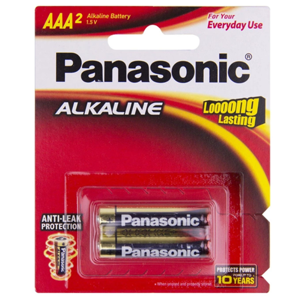 Panasonic AAA Alkaline Battery 2 Pack