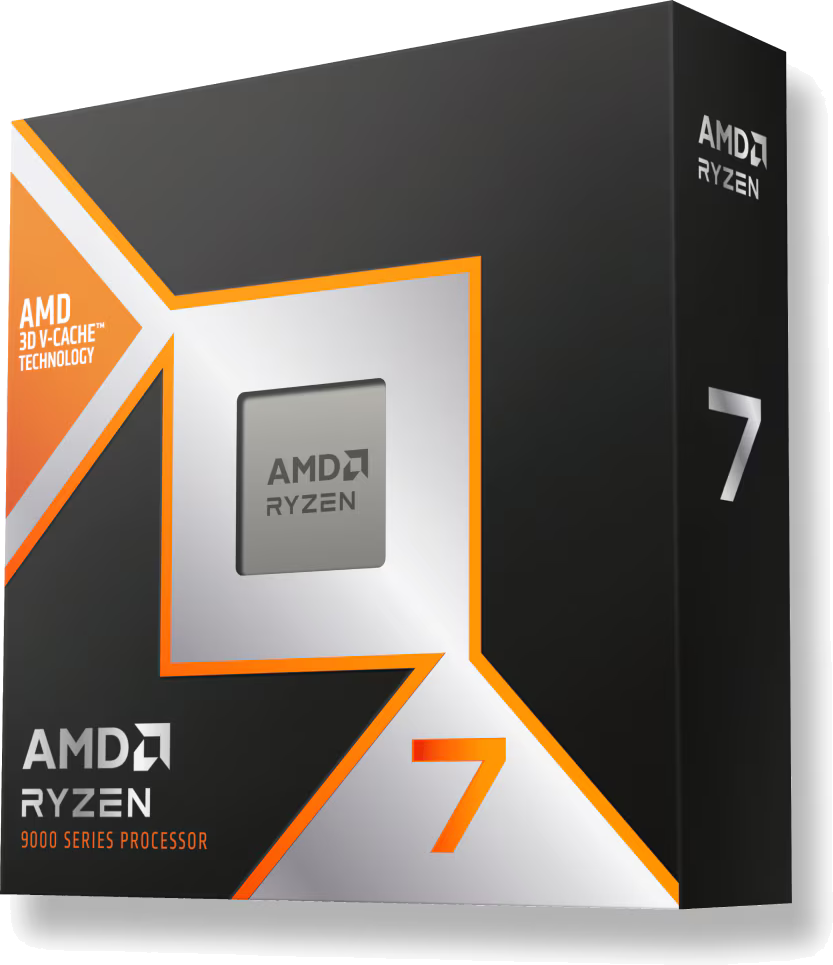 AMD Ryzen 7 9800X3D 8 Core/16 Thread AM5 CPU No Fan