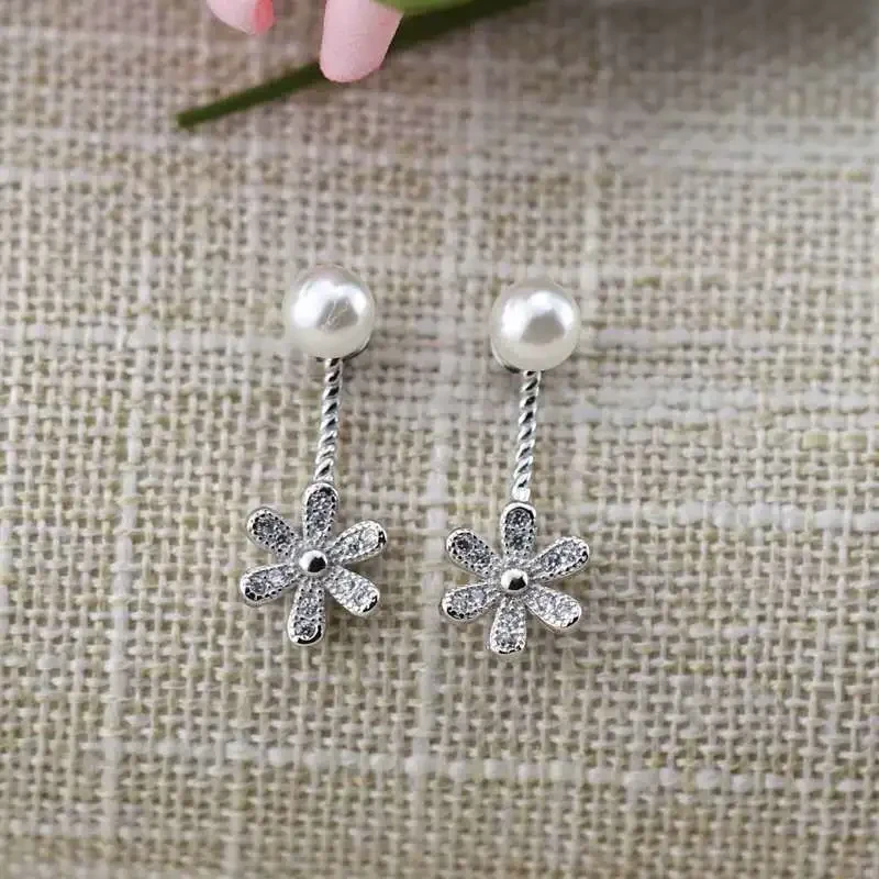 Pearl Flower Earrings