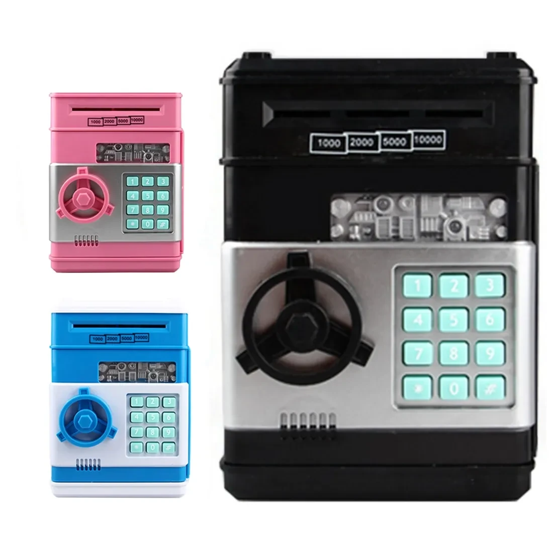 Automatic Paper Money Piggy Bank Gift Money Box Safe