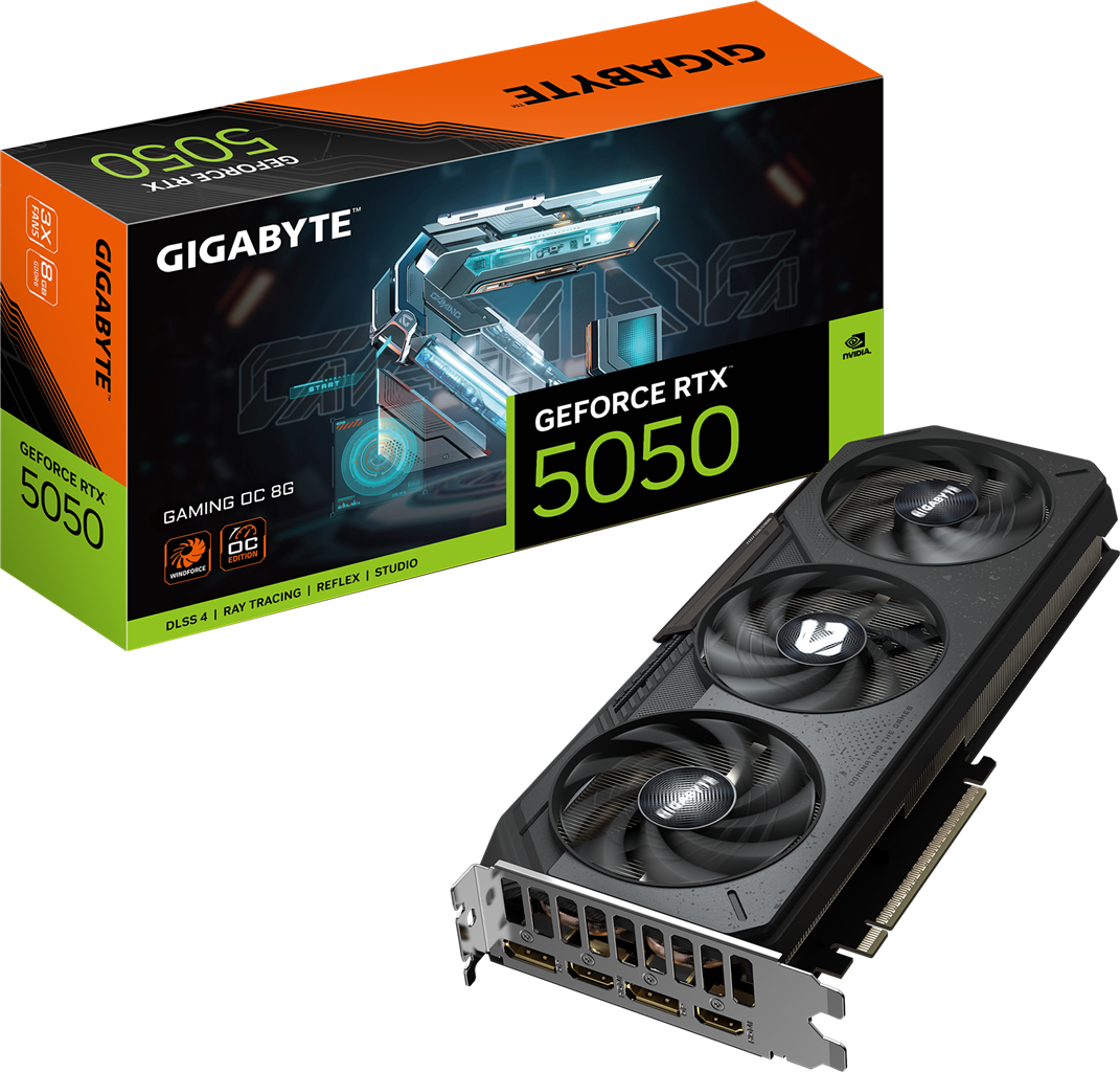 Gigabyte GV-N5050GAMING OC-8GD RTX5050 8GB Graphics Card
