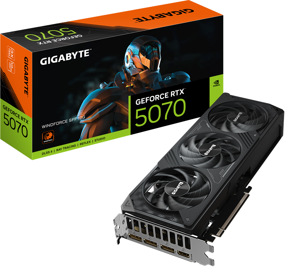 Gigabyte GV-N5070WF3-12GD RTX5070 12GB PCIE Graphics Card
