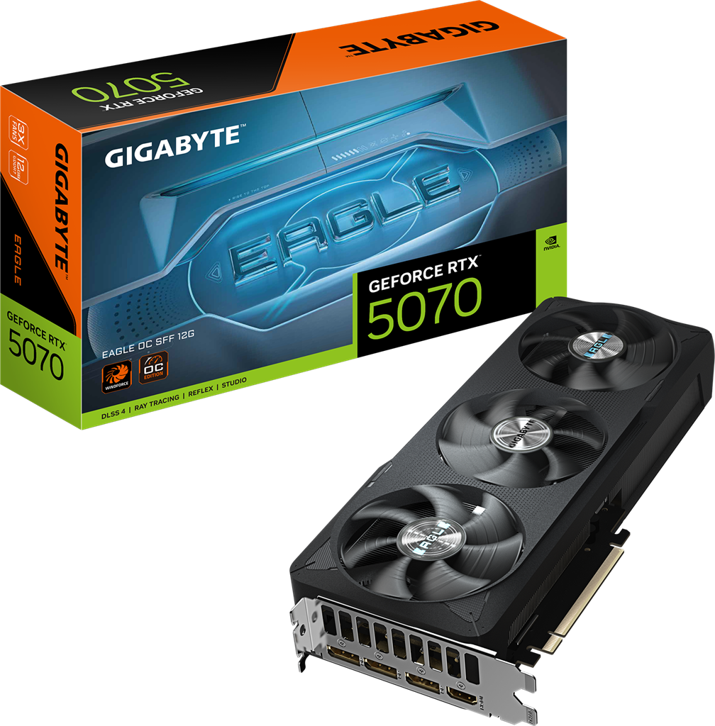 Gigabyte GV-N5070Eagle OC-12GD RTX5070 12GB PCIE Graphics Card