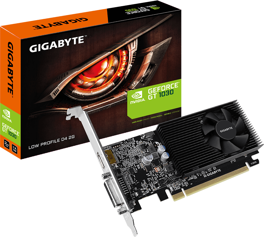Gigabyte GV-N1030D4-2GL GT1030 2GB PCIE Graphics Card Low Profile