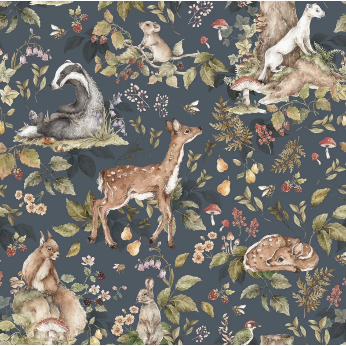 Dark Floral Wallpaper