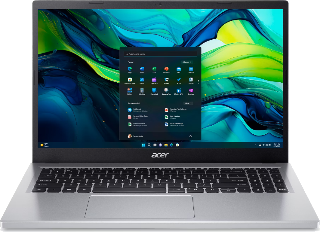 Acer Aspire Go AG15-31P 15.6" FHD N150 8GB 256GB W11Home Notebook