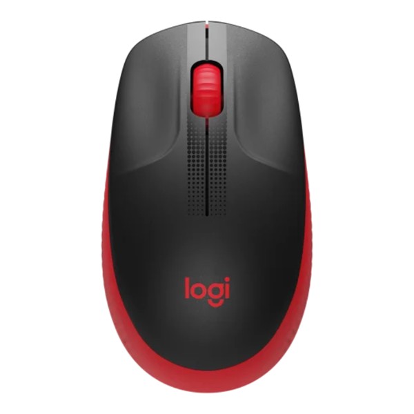 Logitech M190 Full Size Wireless Mouse - Red