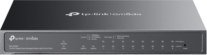 TP-Link ES210GMP 10 Port Gigabit Omada SDN PoE Switch