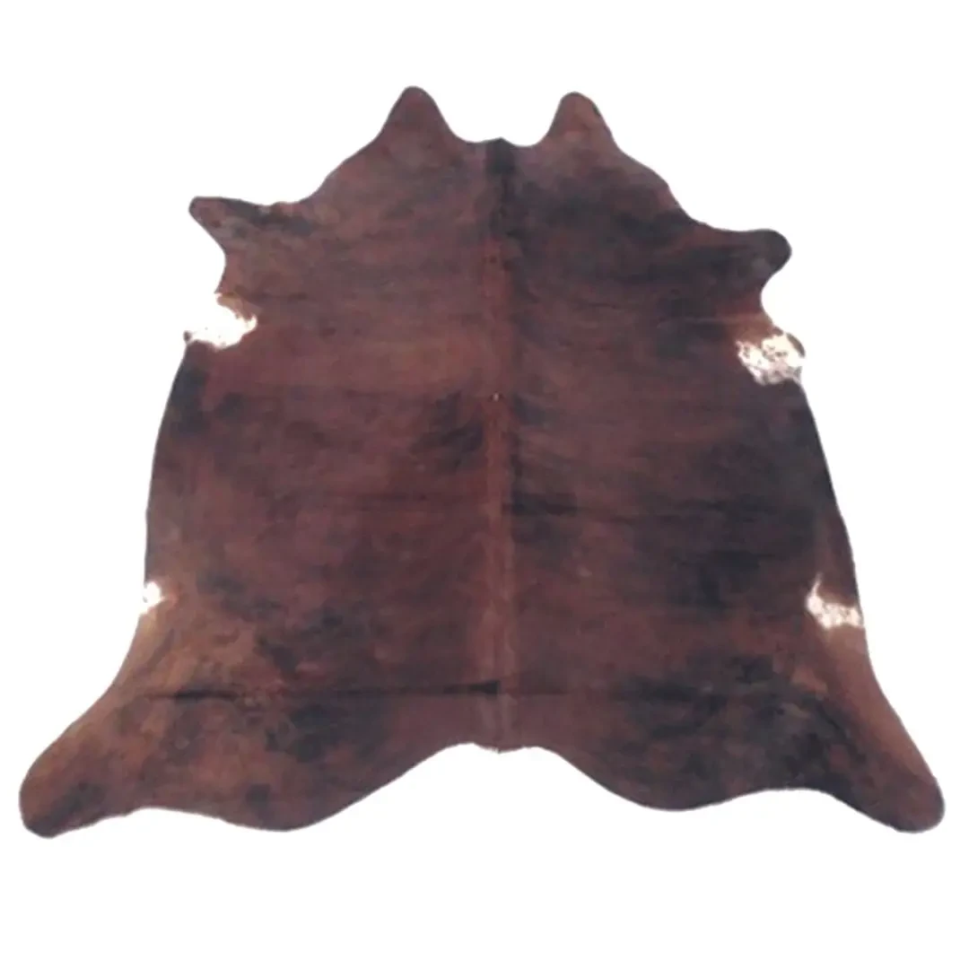 NATURAL COWHIDE RUG DARK EXOTIC