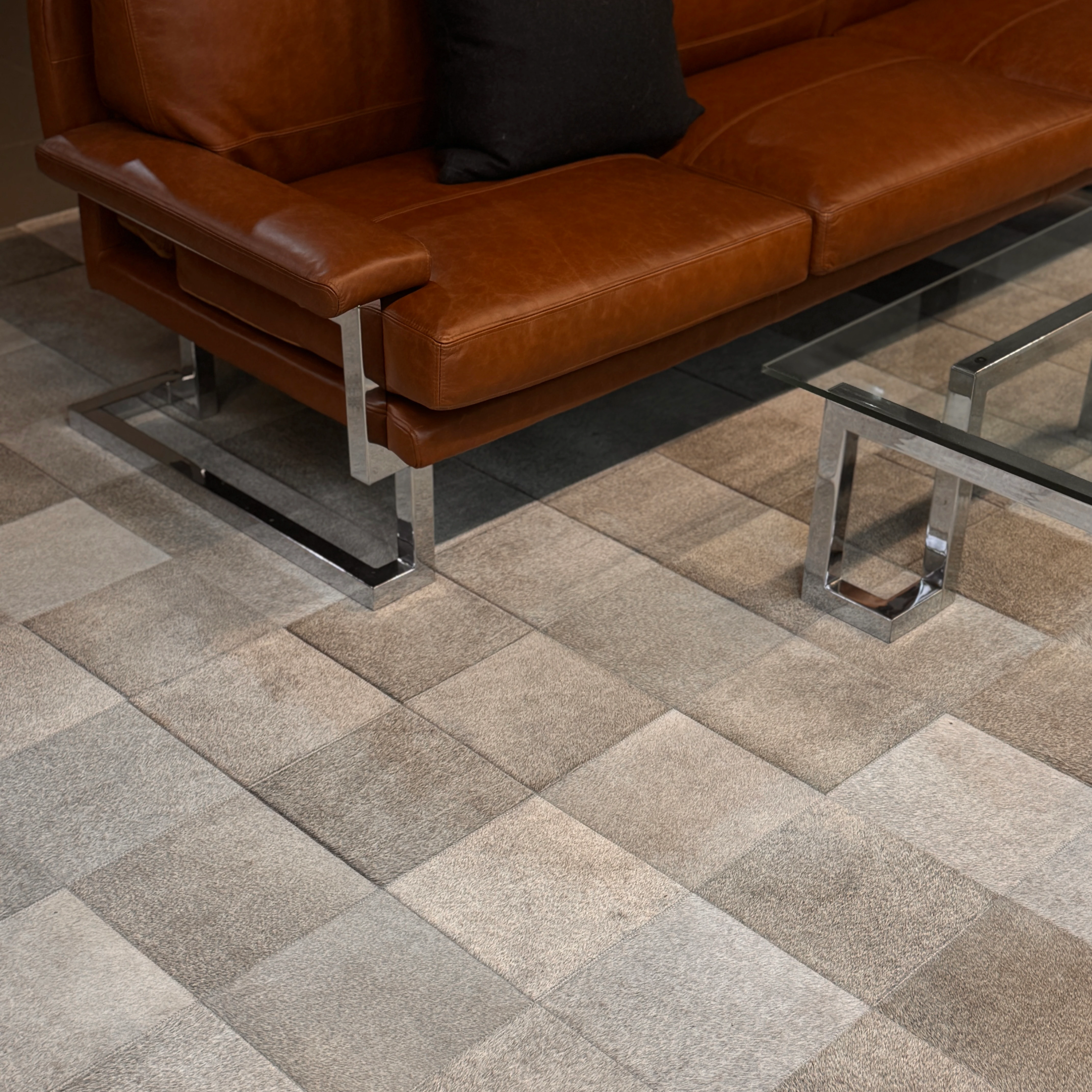 COWHIDE PATCHWORK RUG 3.0X4.0 (25CM)